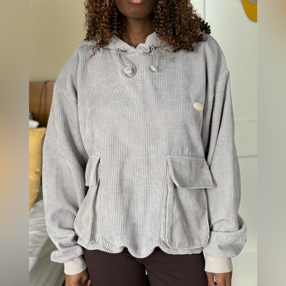 Gray Women's Hoodie Sweater